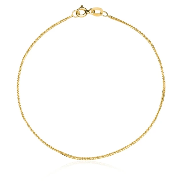 Bransoletka splot LISI OGON 19 cm próba 585 grubsze