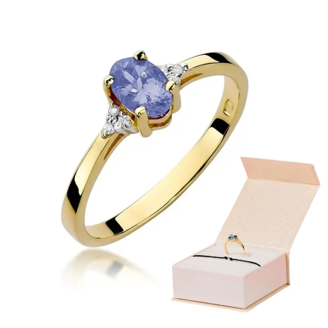 Gold Ring 585 mit Diamant Tansanit 0,40ct