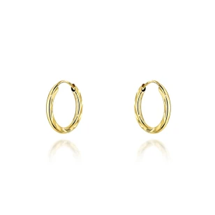 Kolczyki koła diamentowane super lekkie 1,2cm