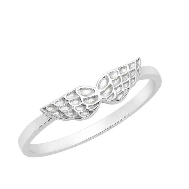 SREBRNY pierścionek Skrzydła ANIOŁA