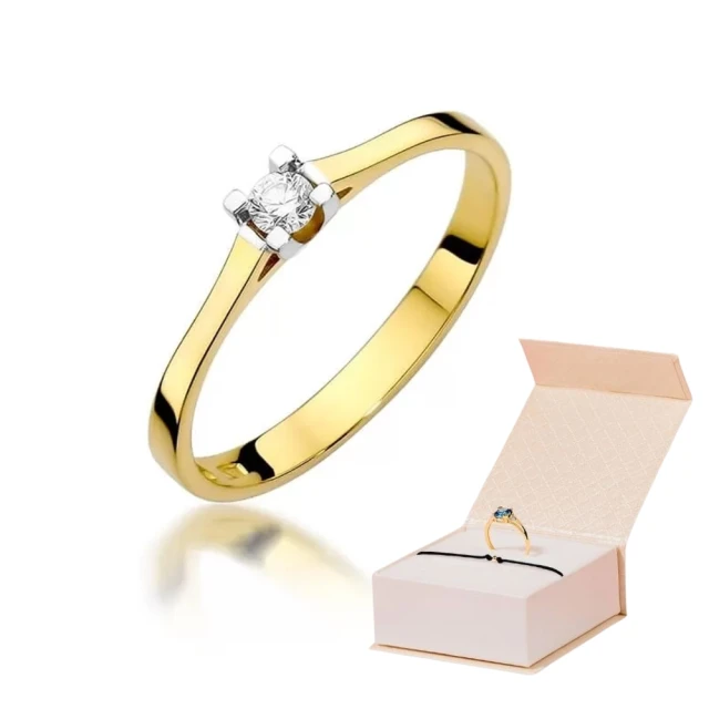 Gold Ring 585 mit Diamant Diamant Diamant 0.09ct