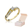 Złoty pierścionek z diamentem EY-269 0,10ct | ERgold