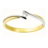 Eleganter Goldring Zirkonia kombiniert Gold P3.1540 | ergold