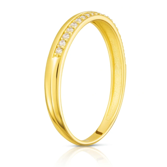 Goldring Ring mit Strasssteinen