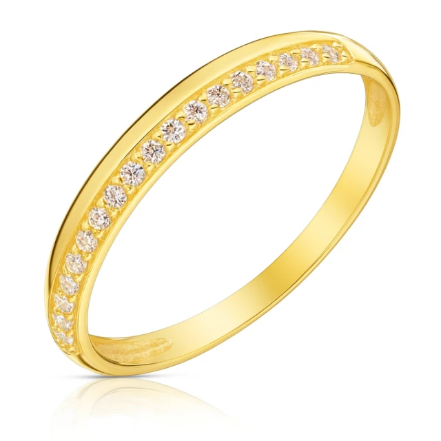 Goldring Ring mit Strasssteinen