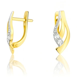 GOLDENE OHRRINGE Zirkone K1.24 | ergold