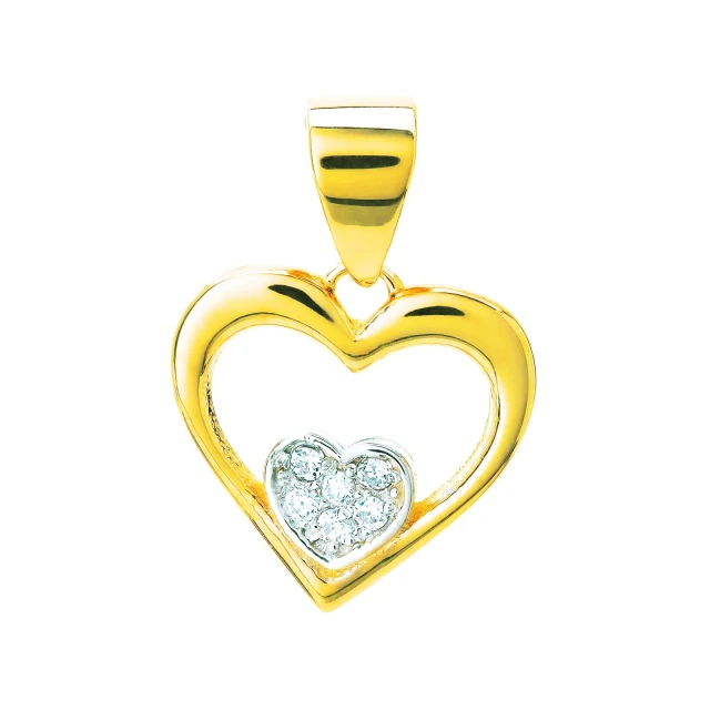 copy of Goldener Anhänger Anhänger Zirconie HEART
