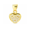 Gold Anhänger mit Strass Anhänger HEART W3.2335P | ergold