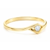 Subtiler und schöner Zirkonia Gold Ring P2.949 | ergold