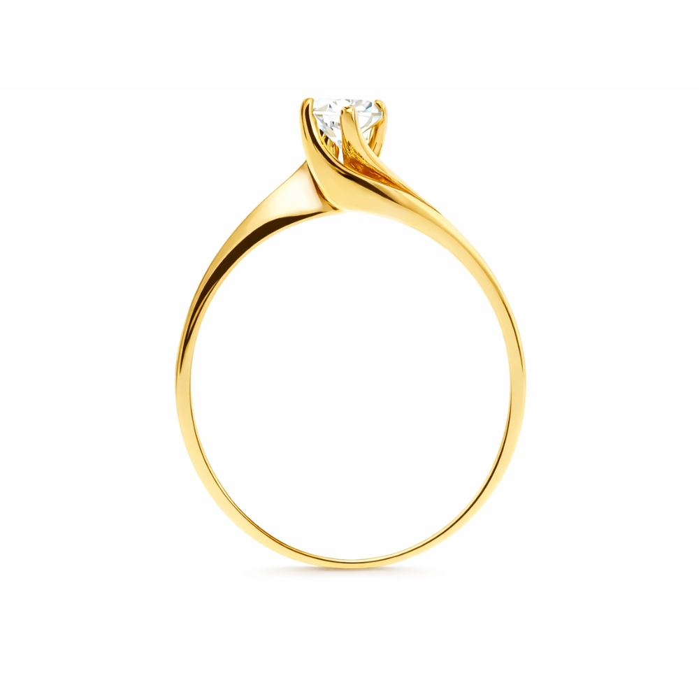 Pierścionek zaręczynowy z dużym kamieniem 333