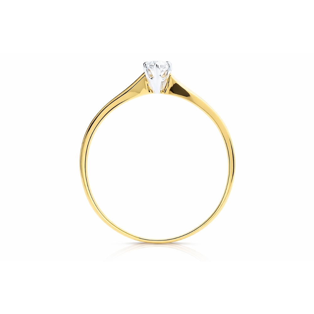 Gold Ring Zartes Muster