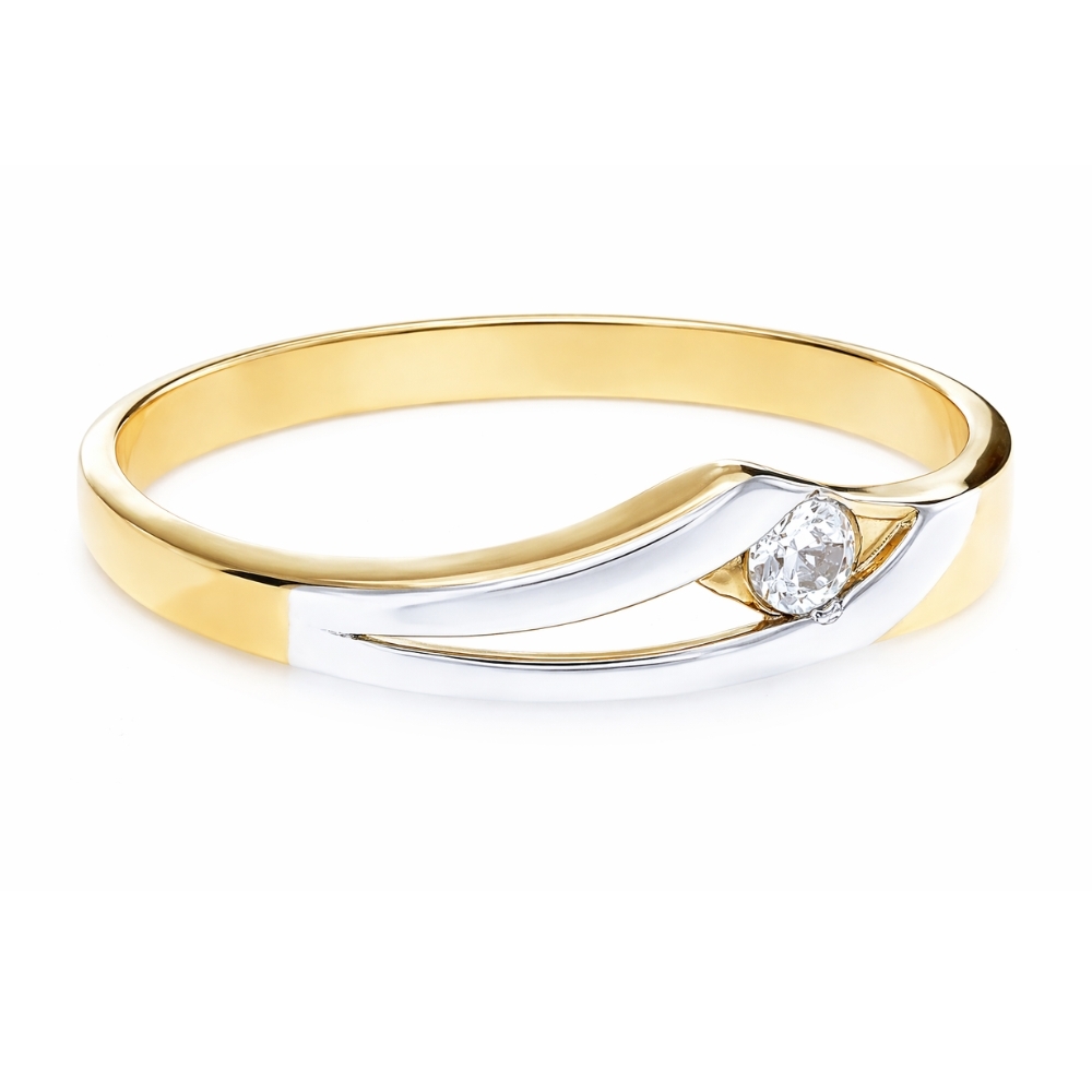 SCHÖNER GOLDRING ZIRKONIA Probe 585