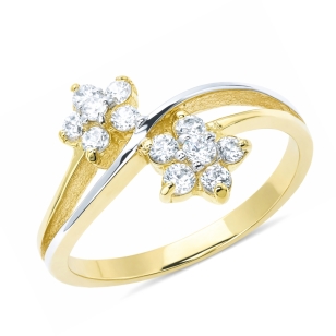 Goldring Zwei Blumen P3.1409 | ergold