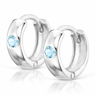 GOLD OHRRINGE RÄDER grün Zirkonia K1.338z | ergold