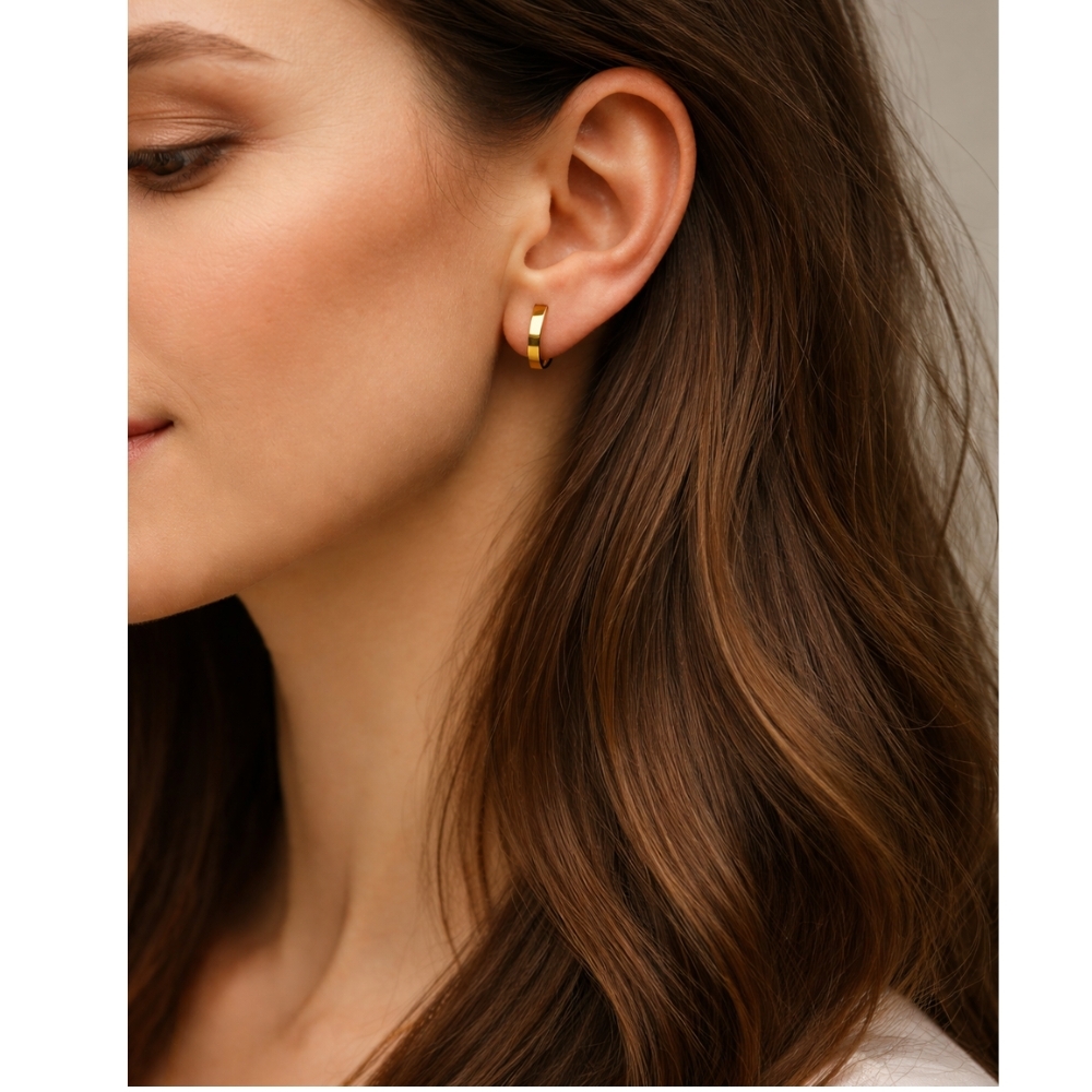 copy of ZŁOTE KOLCZYKI bez kamieni próba 585