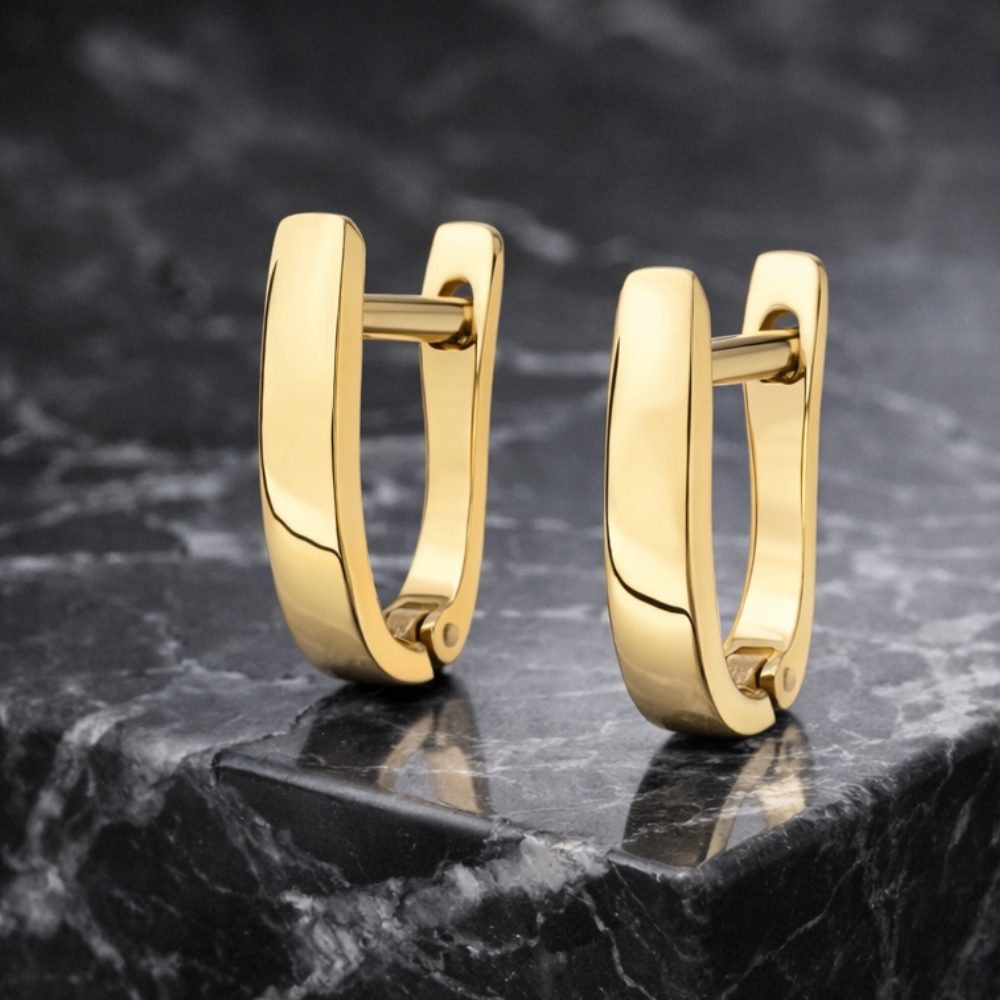 copy of ZŁOTE KOLCZYKI bez kamieni próba 585