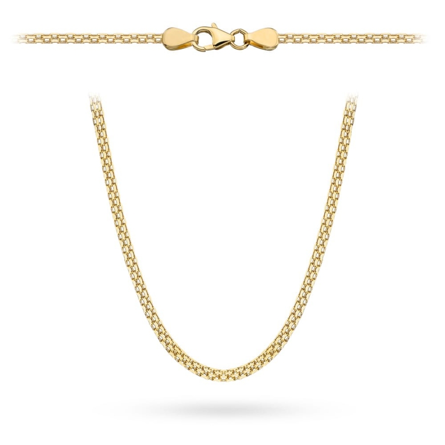 Łańcuch złoty bismarck 45cm - 3mm