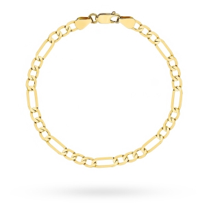 Bransoletka złota o splocie figaro