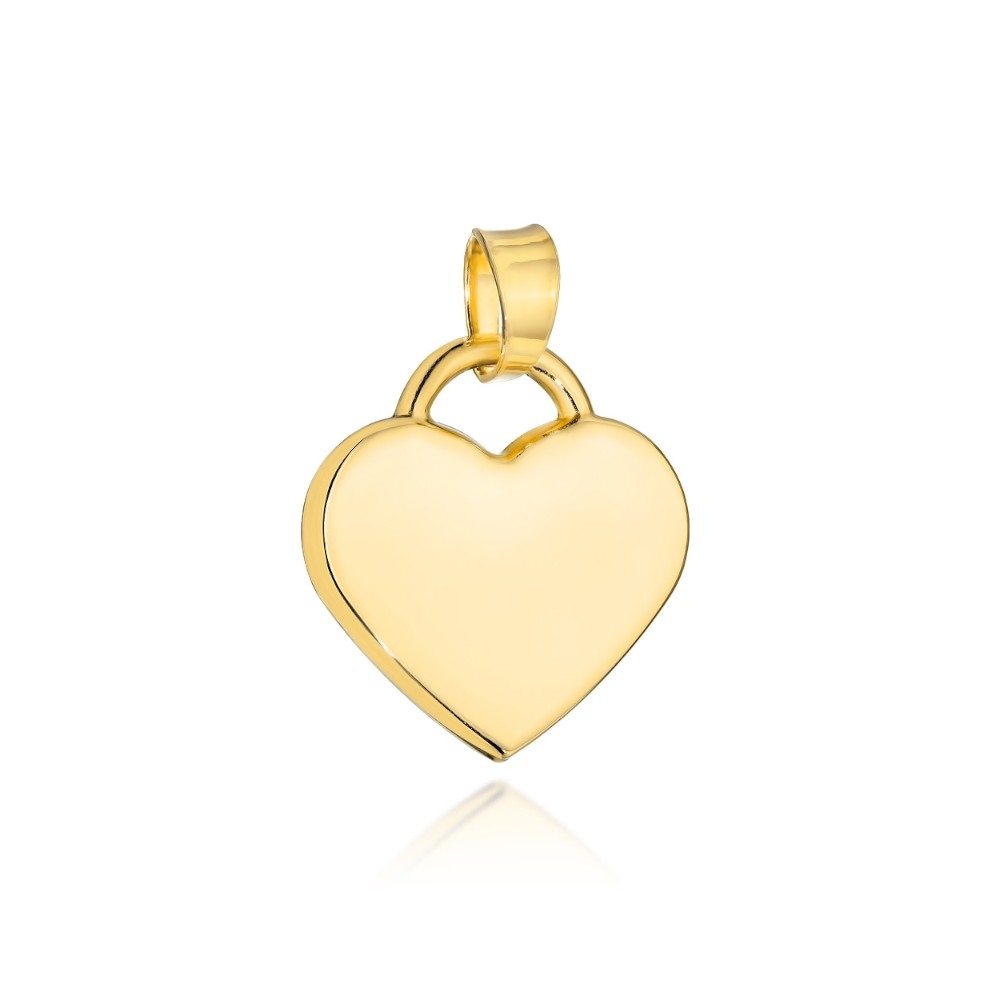 Zawieszka złota gładkie serce małe