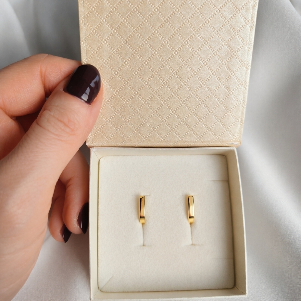 copy of ZŁOTE KOLCZYKI bez kamieni próba 585