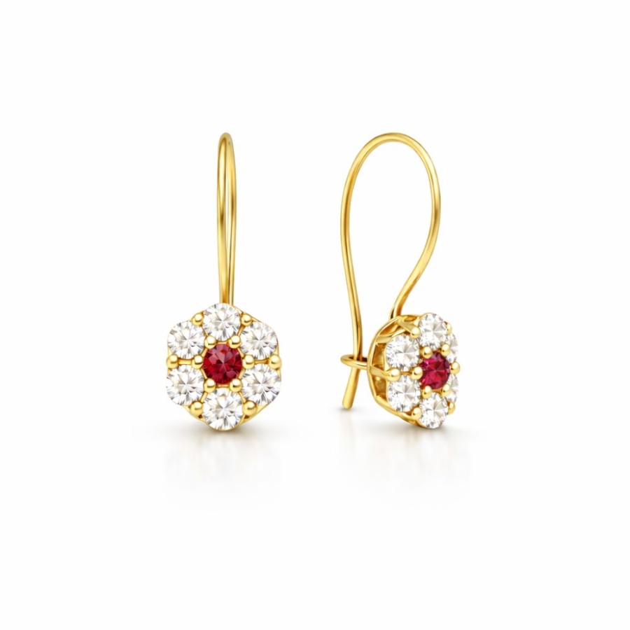 Złote kolczyki  próba 585 K1.900Pcz| ERgold