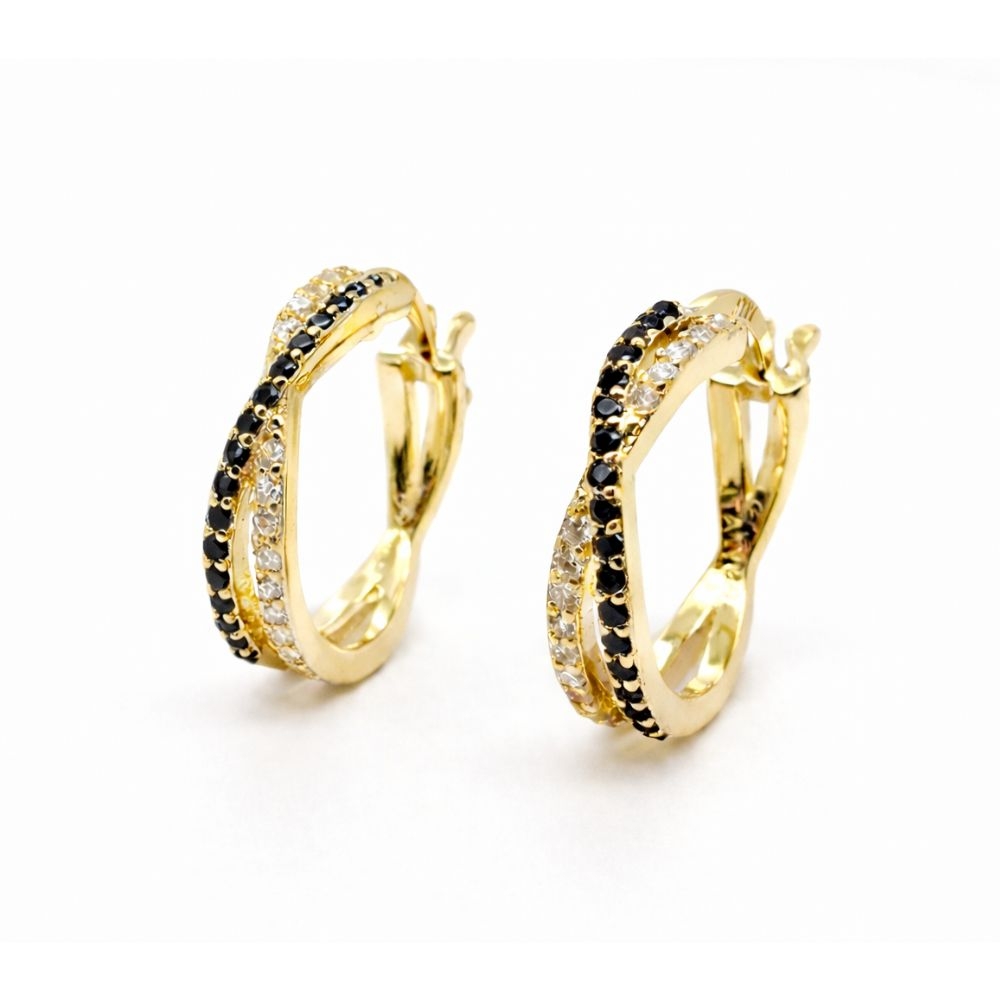 Ohrringe aus vergoldetem Silber "Randez Vous"