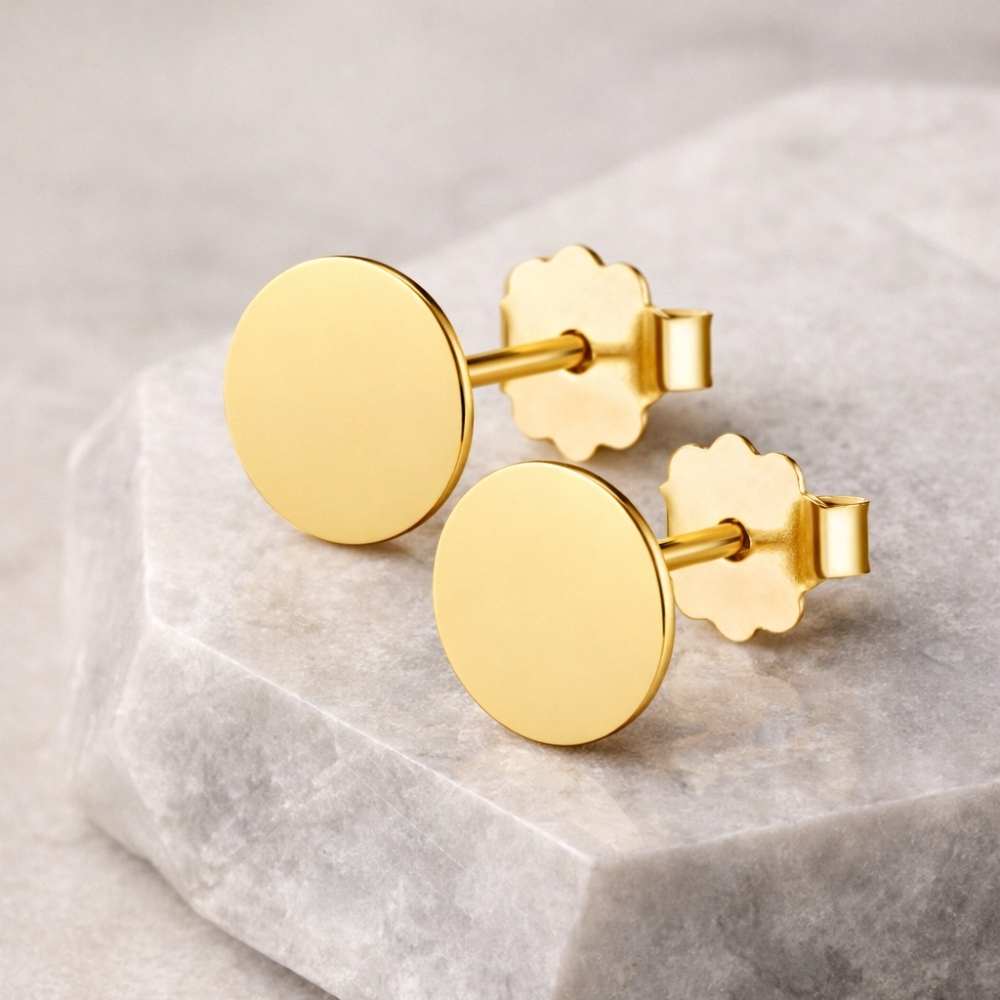 Gold Ohrringe Big End Probe 585