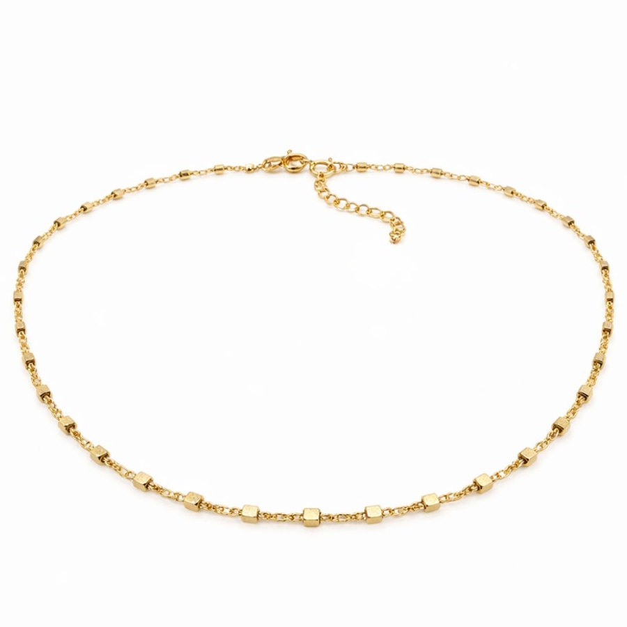 Pozłacany naszyjnik duża CYRKONIA |ERGold