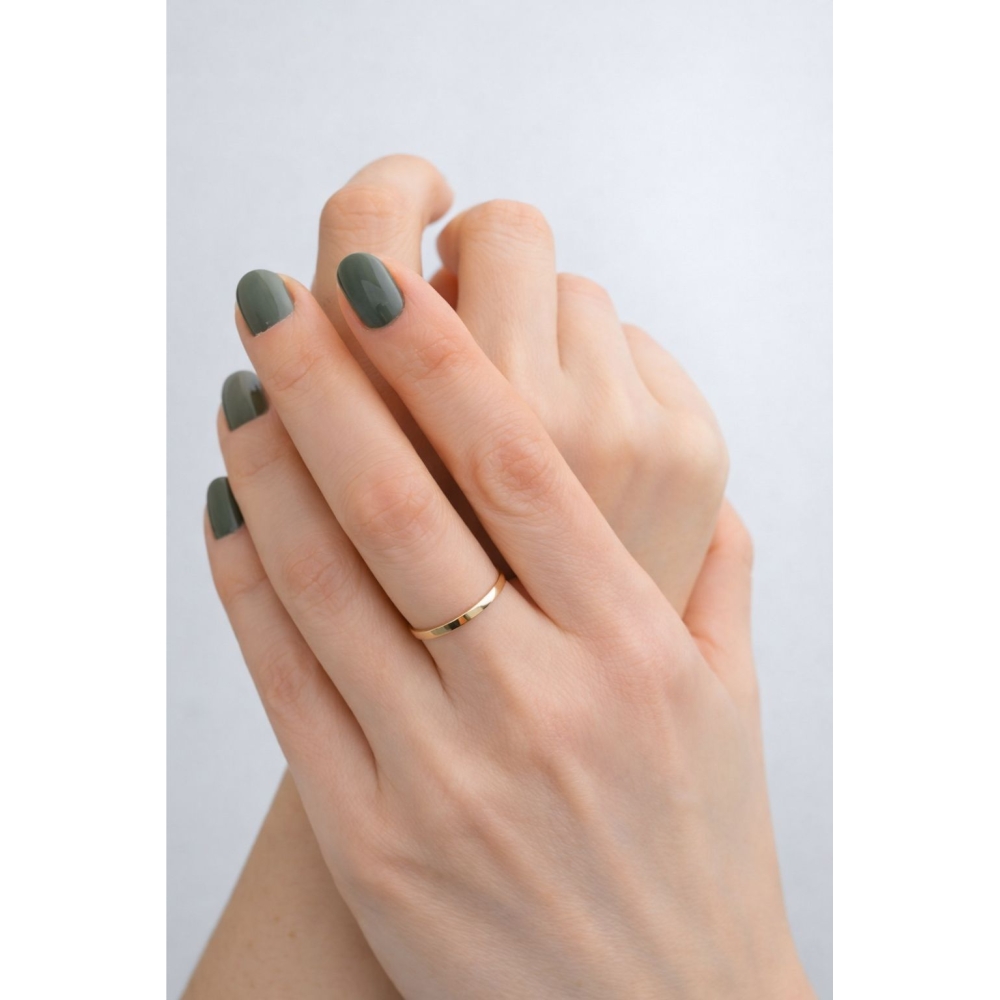 Złota obrączka 333 klasyczna płaska