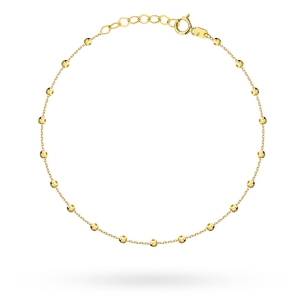 Bransoletka złota 18 diamentowanych kulek party