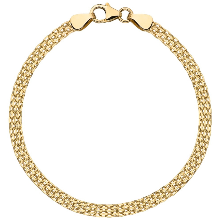 Bransoletka złota bismarck - 5 mm
