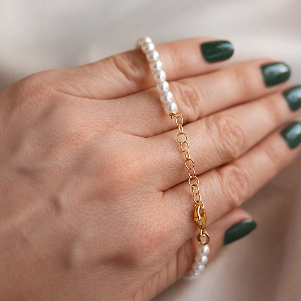 copy of Vergoldetes Armband schwarze Schnur INFINITY