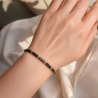 Vergoldetes Armband schwarze Saite INFINITY | ergold