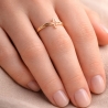Gold Ring Zirconie Nur ein Smaragd | ergold
