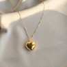 Pozłacany naszyjnik serce dmuchane próba 925 | ERgold