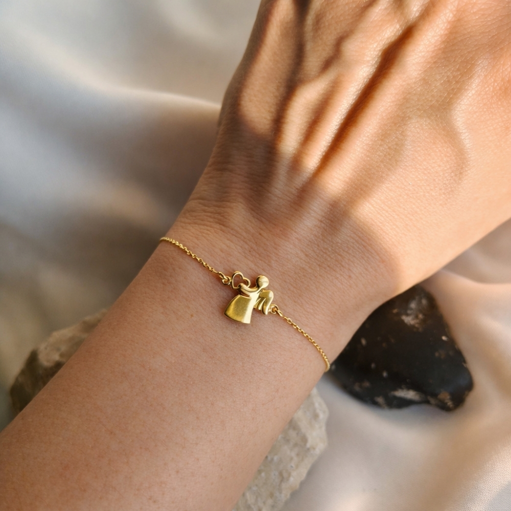 copy of Vergoldetes Armband schwarze Schnur INFINITY