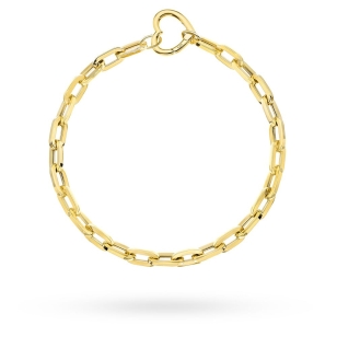 Bransoletka złota ogniwa i serce