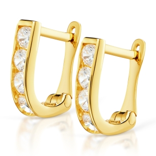 Goldene Ohrringe Kleine Blumen K3.2375 | ergold