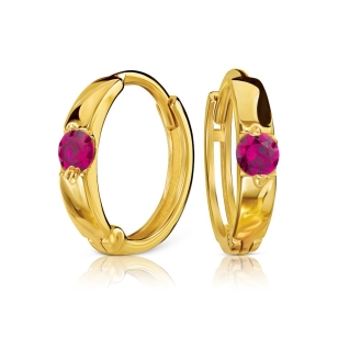 Goldene Ohrringe Kleine Blumen K3.2375 | ergold