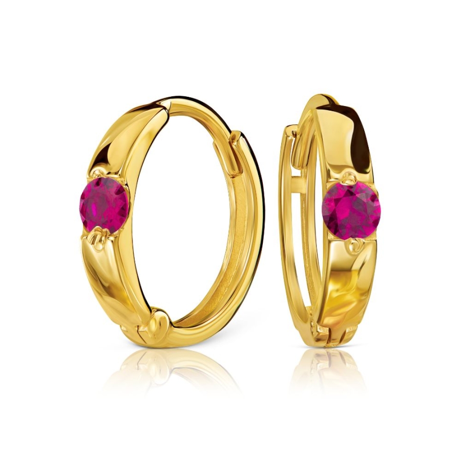 Goldene Ohrringe Kleine Blumen K3.2375 | ergold