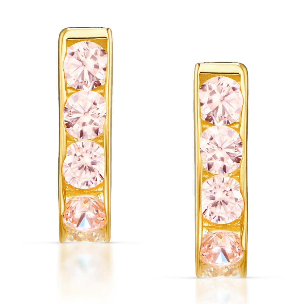 Goldene Ohrringe Little Flowers