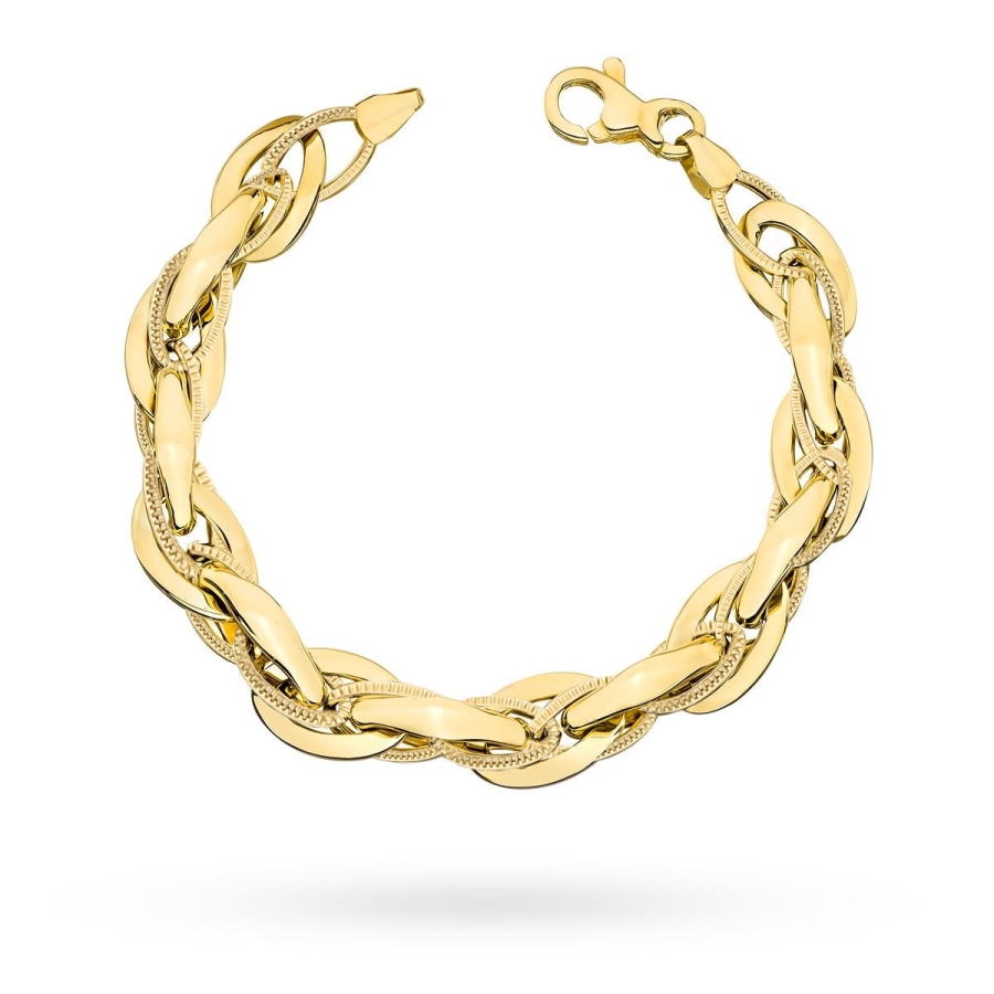 Bransoletka złota z kolekcji "GRANDE" szerokie ogniwa