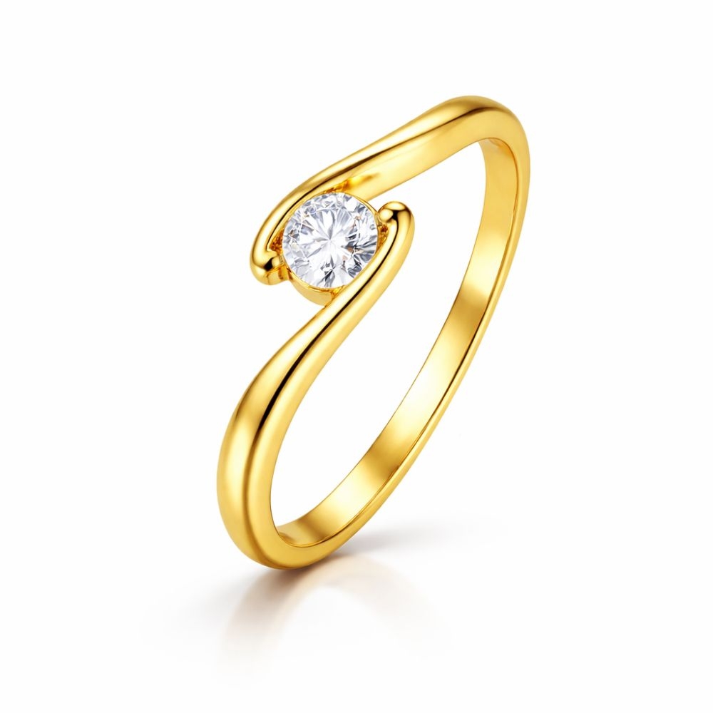 copy of ELEGANTER GOLDRING MIT STRASSSTEIN