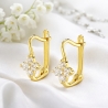 Goldene Ohrringe Kleine Blumen K3.2375 | ergold