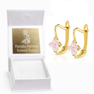 Złote kolczyki Małe Kwiatuszki K3.2375Pa | ERgold