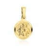 Medalik złoty święty Józef z dzieciątkiem