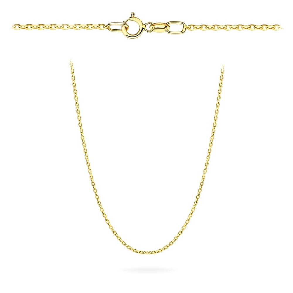 Łańcuszek złoty - splot rolo diamentowany 45 cm pr. 375