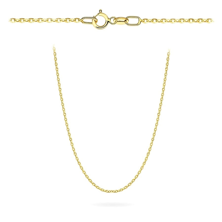 Łańcuszek złoty - splot rolo diamentowany 45 cm pr. 375