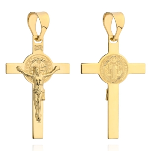 Złoty krzyżyk Benedyktyński pr. 585