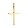 Krzyżyk złoty gładki zaokrąglony